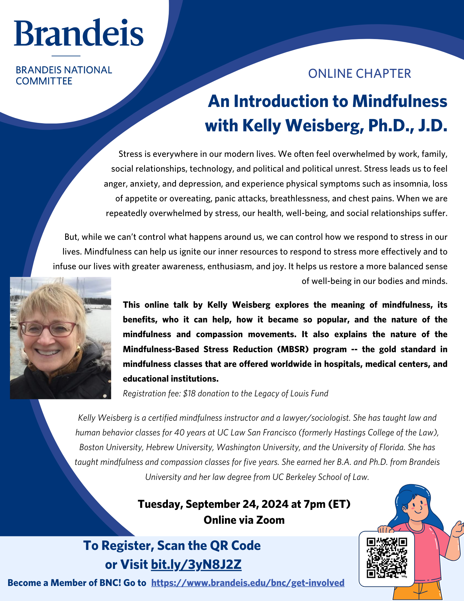 An Introduction to Mindfulness with Kelly Weisberg,  Ph.D., J.D.