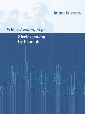 Print publication cover. Text reads: Where leading edge leads by example
