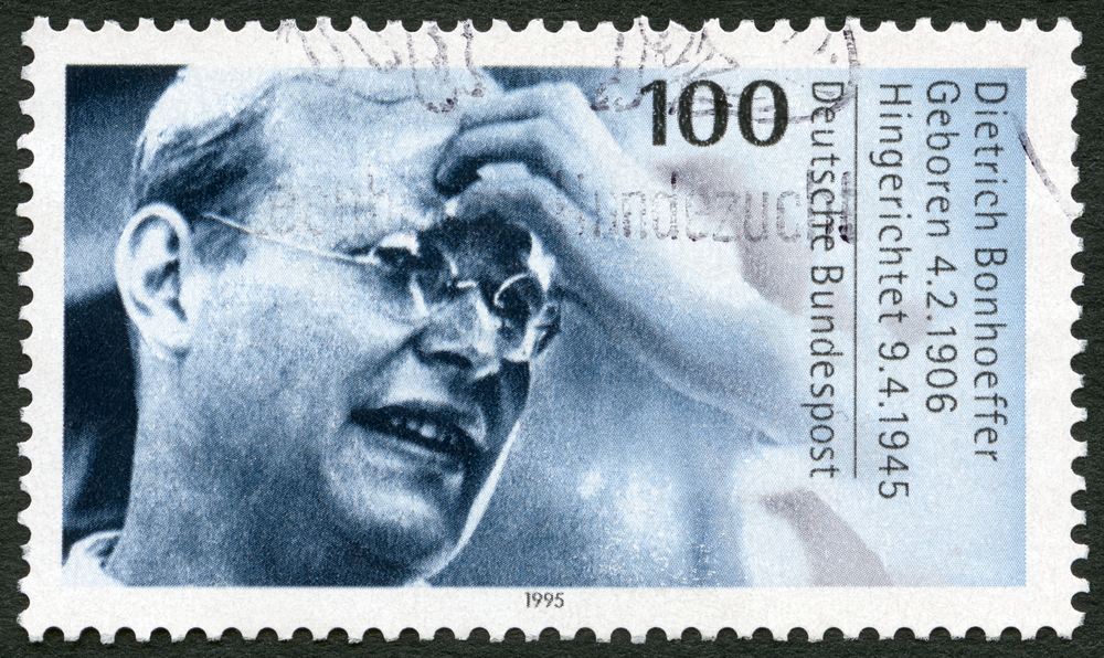 German postage stamp with Dietrich Bonhoeffer on it