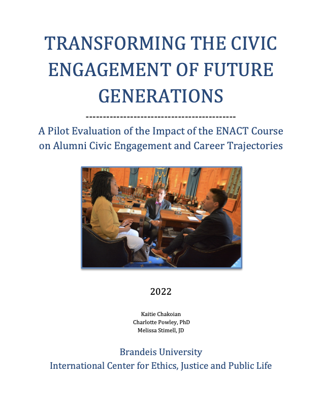 Cover of Transforming the Civic Engagement of Future Generations