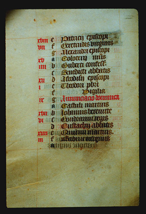 Page 3v: continuation of the list of days in March from page 3r. Text with no images.
