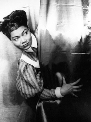 Pearl Bailey,  (taking a call after singing A Woman's Prorogative [!] in St. Louis Woman) July 5, 1946