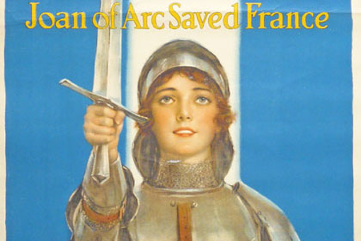 WWI 191? propaganda poster: Joan of Arc