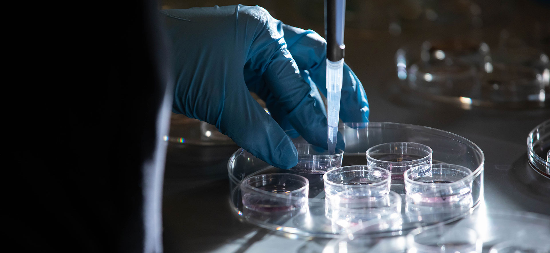 A close up of science equipment in a lab