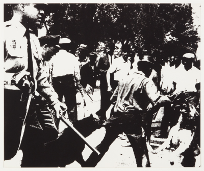 Andy Warhol, "Birmingham Race Riot," 1964. Screen print.