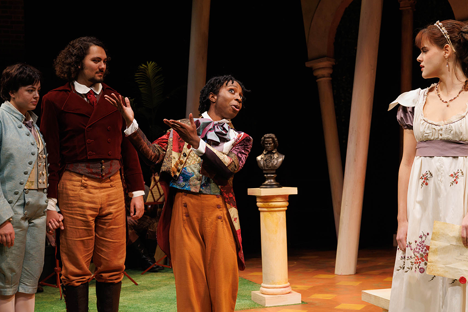 Scene on stage from Twelfth Night