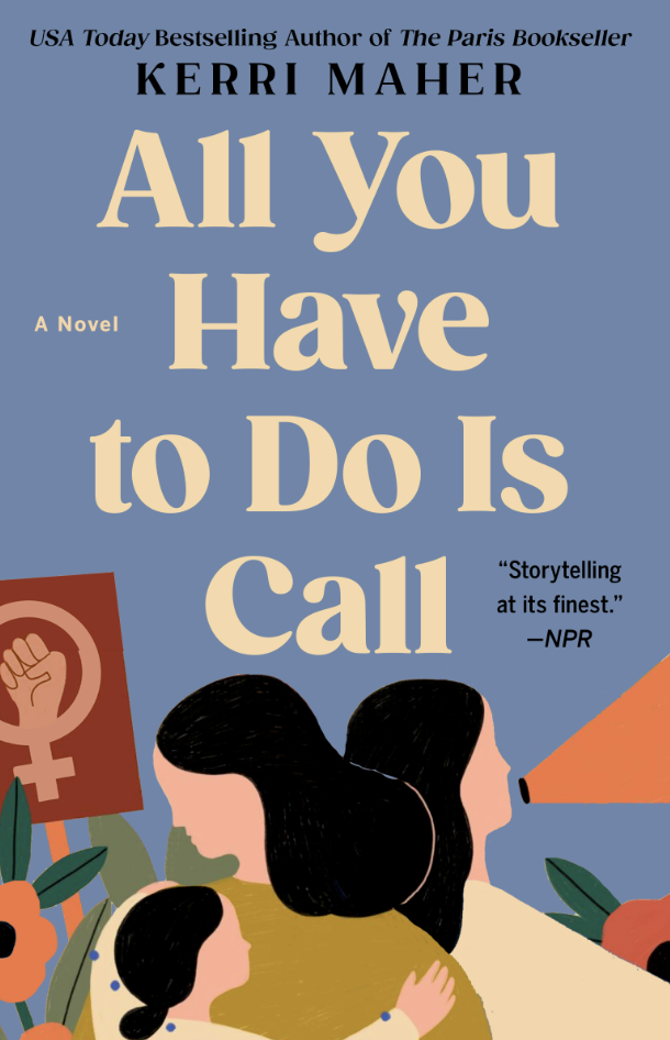 A book cover reading All You Have to Do is Call depicting two women and a child